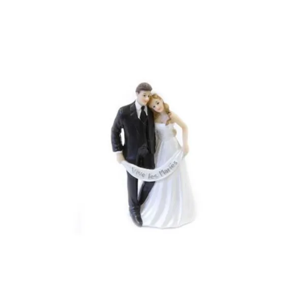 Figurine pour gâteau de mariage - Vive les Mariés