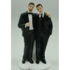 Figurine pour mariage - 11,5 cm - Couple d'hommes mariés