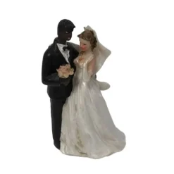 Figurine pour mariage - Couple de mariés mixte