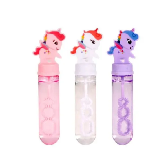 Flacon Bulles de Savon Licorne - 14 cm - 35 ml - Couleur Aléatoire