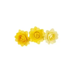 12 fleurs en camaïeu en papier - Couleur au choix