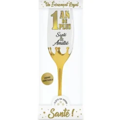 Flûte à champagne d'anniversaire - 1 an de plus