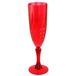 Flûte à champagne réutilisable en plastique - 220 ml - Couleur au choix