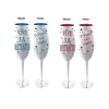 Flûte à Champagne Vive la Retraite - Bleu ou Rose