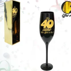 Flûte Noire effet or - 40 ans