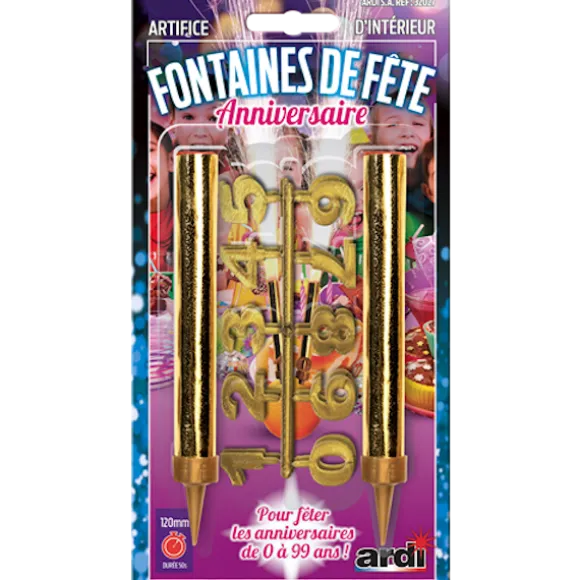 Fontaine de fête pour anniversaire - 50 secondes