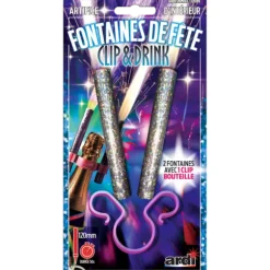 2 fontaines de fête "Clip & Drink" - 50 secondes