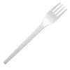 20 fourchettes blanches en plastique réutilisable