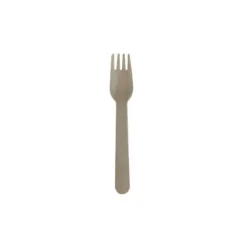 50 Fourchettes en Bois Biodégradables - 160 mm