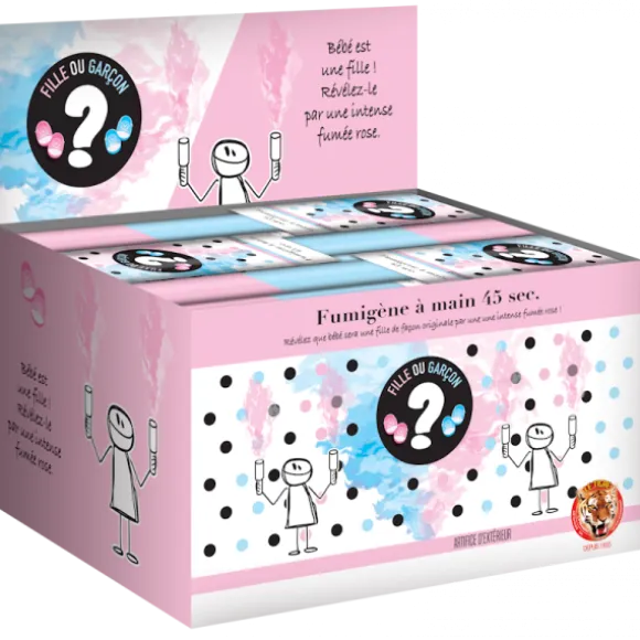Fumigène à main pour Gender Reveal - Modèle au choix