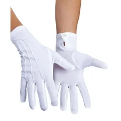 Gants avec bouton - Blanc
