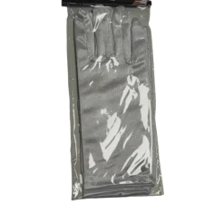 Gants en Satine Élastiques Blancs - 22 cm