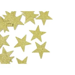 10 g de confettis métallisés en forme d'étoile à parsemer - Couleur au choix