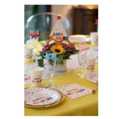 10 Gobelets - Anniversaire Ballons Multicolores