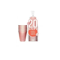 20 Gobelets Beer Pong - 53 cl - Rose Gold