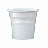 50 gobelets blancs en plastique réutilisable pour expresso - 8 cl