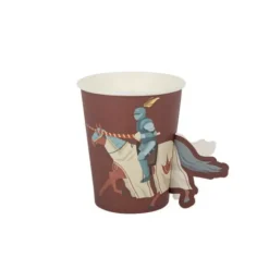 8 Gobelets Carton - Collection Chevalier Bordeaux