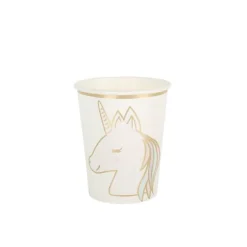 8 Gobelets Carton - Collection Licorne Pastel
