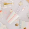 8 Gobelets Carton - Collection Mahault Pastel et Or