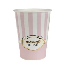 10 Gobelets - Collection "Mademoiselle Rose"
