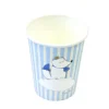 6 Gobelets en Carton - Baby Shower - Renard Bleu