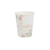 8 Gobelets en carton - Botanique et Rose Gold