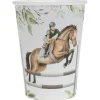 10 gobelets en carton - 27 cl - Collection Hippique