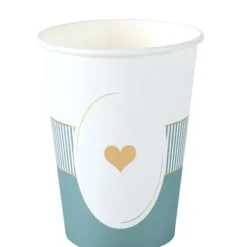 6 gobelets en carton - 27 cl - Collection Délice - Couleur au choix