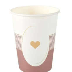 6 gobelets en carton - 27 cl - Collection Délice - Couleur au choix