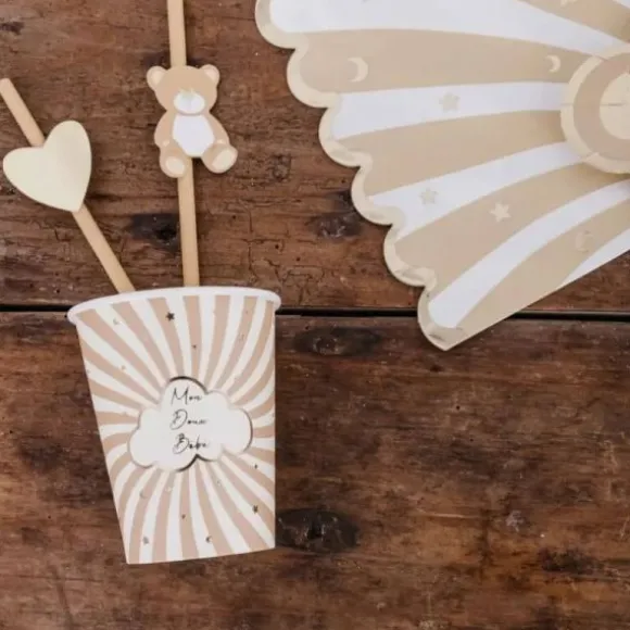 8 Gobelets en carton - Collection Baby Nude