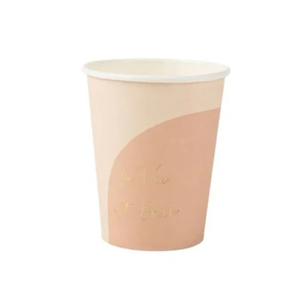 8 Gobelets en carton - Collection Curve