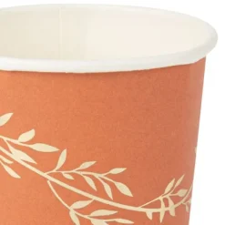 8 Gobelets en carton - Collection Jolis Brins - Terracotta et Or