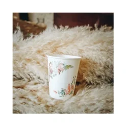 8 Gobelets en carton - Collection Peony