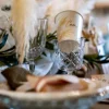 8 Gobelets en carton - Feuille de Pampa - Communion