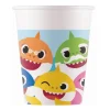 8 Gobelets en carton FSC® - Baby Shark™ - 25 cl