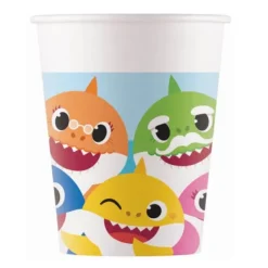 8 Gobelets en carton FSC® - Baby Shark™ - 25 cl
