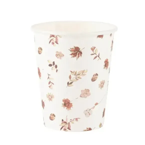 8 gobelets en carton FSC® - 255 ml - Automne - Collection Fall in Love