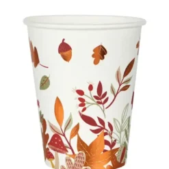 10 gobelets en carton FSC® - 270 ml - Collection Automne Doré