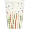 10 gobelets en carton FSC® - 270 ml - Collection Anniversaire Scintillant