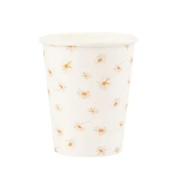 8 gobelets en carton FSC® - 255 ml - Collection Daisy