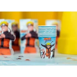 8 gobelets en carton FSC® - 250 ml - Naruto Shippuden ®