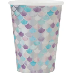 10 Gobelets en carton Little Sirène