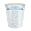 8 gobelets en carton - 200 ml - Collection Fleur Bleue