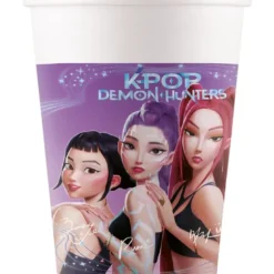 8 gobelets en carton - 250 ml - KPop Demon Hunters™
