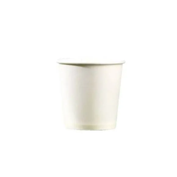 50 Gobelets en Carton - Neutre - Blanc - 12 cl