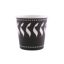 50 Gobelets en Carton Recyclables - Noir - 12 cl