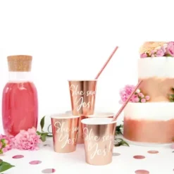 6 Gobelets en carton - She Said Yes - EVJF