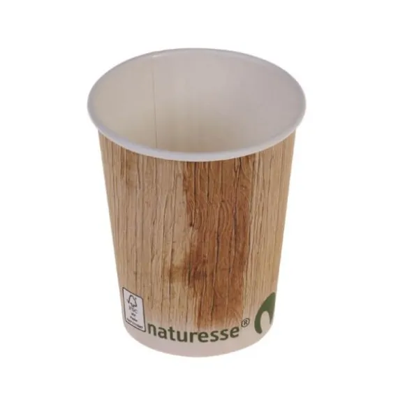 50 gobelets en Cellulose et PLA avec décor Palmier - 12,5 cl