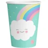 8 Gobelets Nuage et Arc-en-ciel - 25 cl