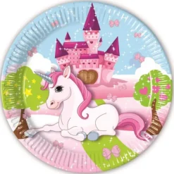 8 Grandes Assiettes Licorne